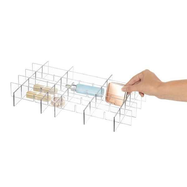 Idesign IDesign Clarity Customizable In-Drawer Organizer In Clear