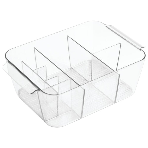 Idesign IDesign Clarity Divided Cosmetic Bin In Clear