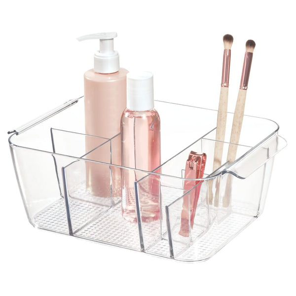 idesign iDesign Clarity Divided Cosmetic Bin in Clear
