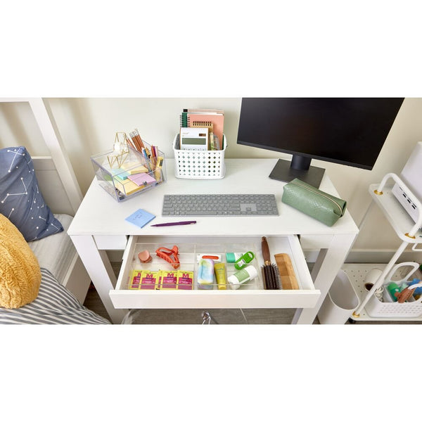 Idesign Clarity Divided Tray - 16" X 7" X 2" Clear