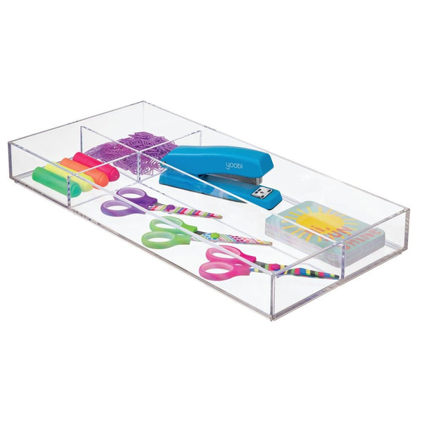 Idesign Clarity Organizer 8" X 16" X 2" Clear