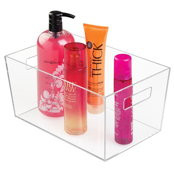 Idesign Clarity Vanity Bin - Large Clear