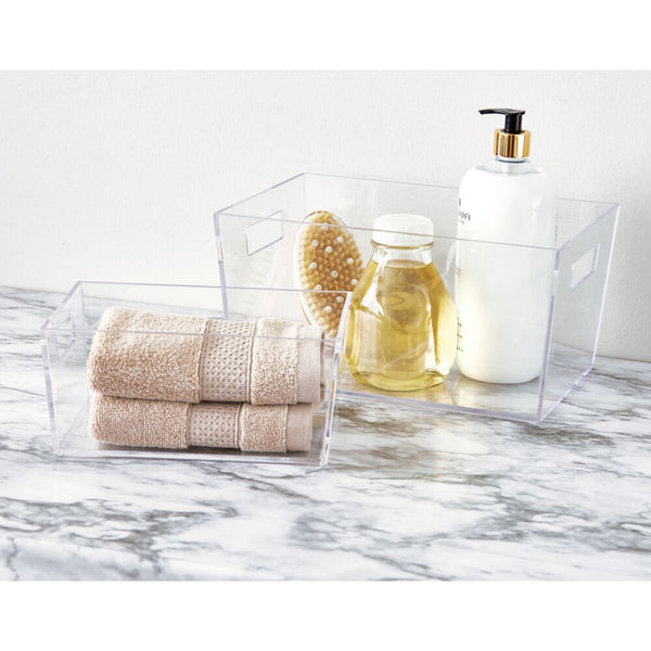 Idesign Clarity Vanity Bin - Large Clear