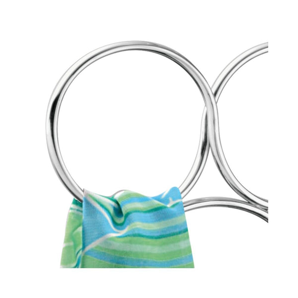 Idesign IDesign Classico 8 Loop Scarf Holder In Chrome