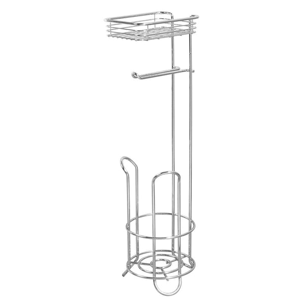 Idesign Classico Roll Stand Plus W/Shelf Chrome
