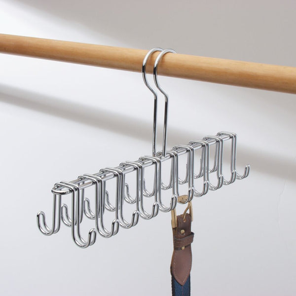 Idesign IDesign Classico Tie And Belt Rack In Chrome