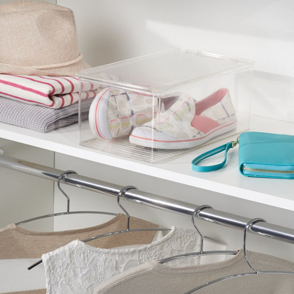 Idesign IDesign Closet Shoe Box- Wedge Pumps In Clear