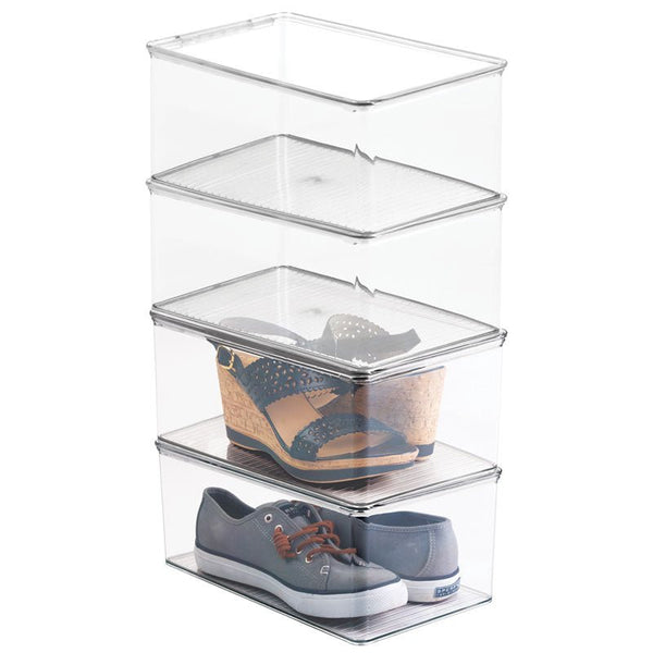 Idesign IDesign Closet Shoe Box- Wedge Pumps In Clear