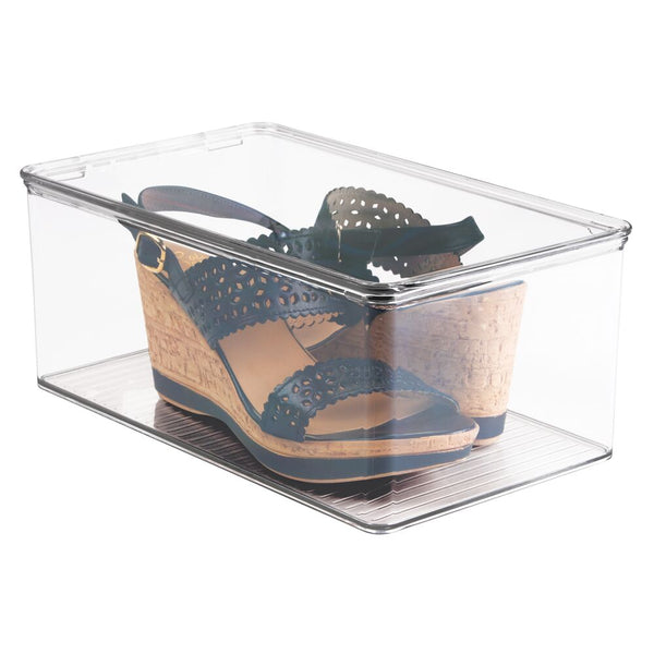 idesign iDesign Closet Shoe Box- Wedge Pumps in Clear