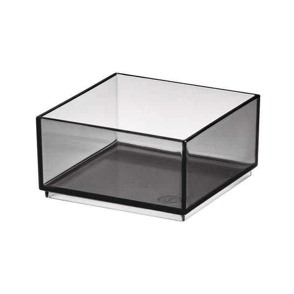 Idesign IDesign Cosmetic Drawer Organizer 4" X 4" X 2" Smoke/Matte Black
