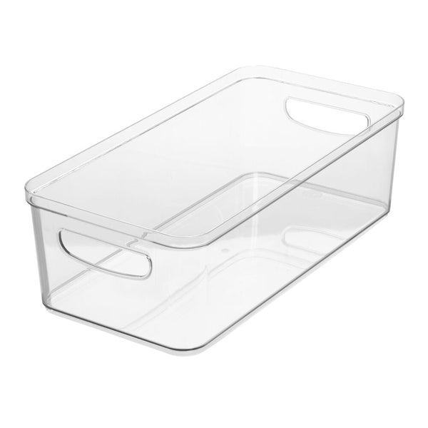 Idesign IDesign Crisp 8 X 16 X 5 Bin Made With 100% Recycled Clear Plastic