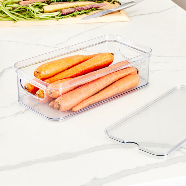 Idesign IDesign Crisp Bin 6" X 12" Made With 100% Recycled Clear Plastic