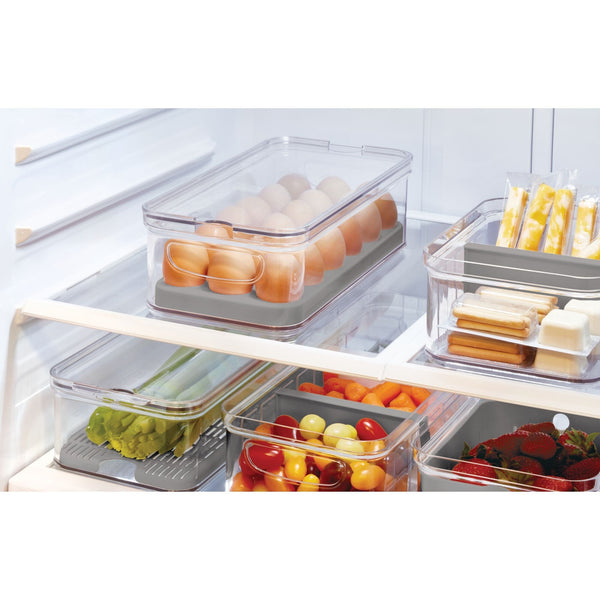 Idesign IDesign Crisp BPA-Free Stackable Refrigerator Egg Bin Recycled Plastic