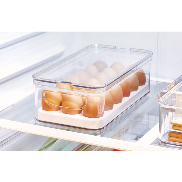 Idesign IDesign Crisp BPA-Free Stackable Refrigerator Egg Bin Recycled Plastic