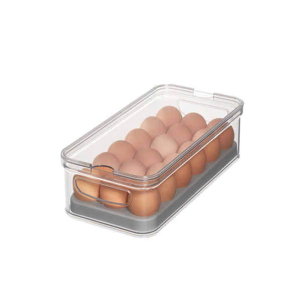 idesign iDesign Crisp BPA-Free Stackable Refrigerator Egg Bin Recycled Plastic