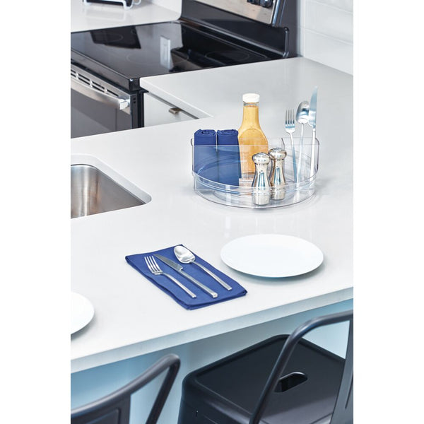 Idesign IDesign Crisp Tableware Turntable Made With 100% Recycled Clear Plastic