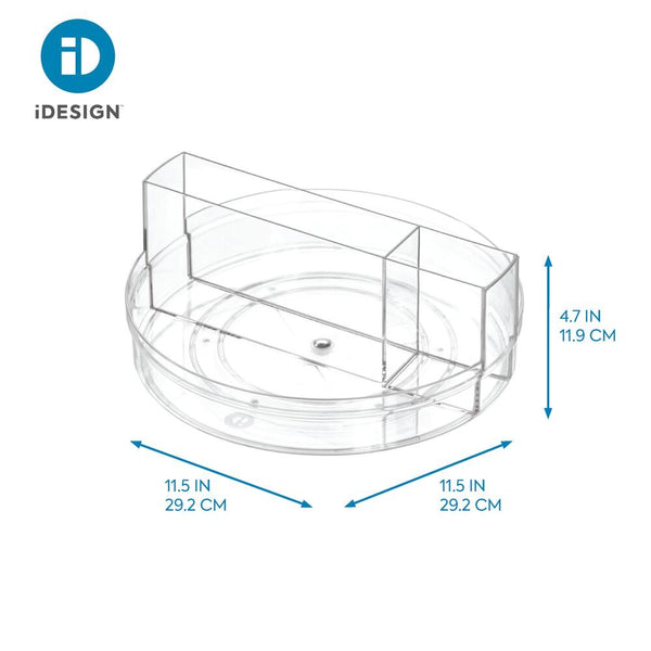 Idesign IDesign Crisp Tableware Turntable Made With 100% Recycled Clear Plastic