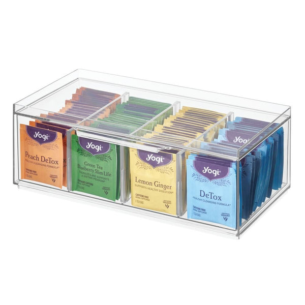 idesign iDesign Crisp Tea Storage Organizer in Clear