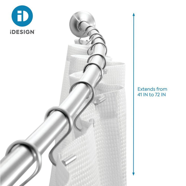 Idesign Curved Shower Curtain Rod Brushed