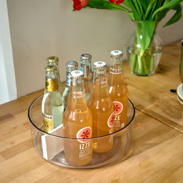 Idesign IDesign Divided Turntable Clear/Marshmallow