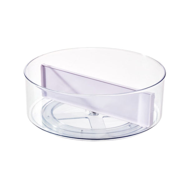 idesign iDesign Divided Turntable Clear/Marshmallow