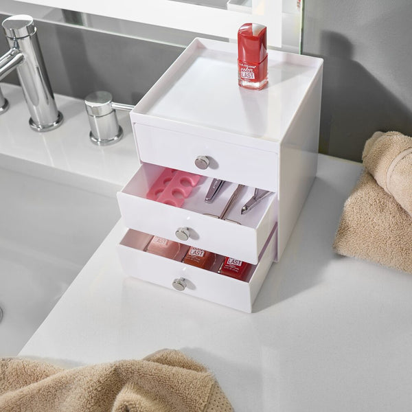 Idesign Drawers - 3 Drawer White