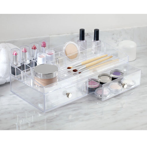 Idesign Drawers Cosmetic Organizer - 2 Drawer Clear