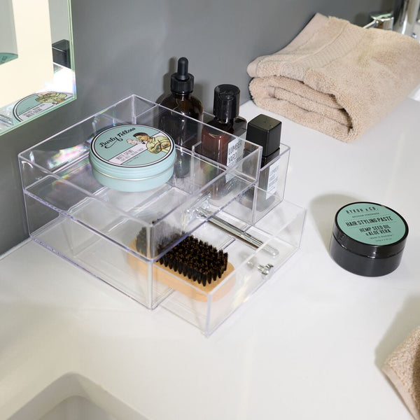 Idesign Drawers W/ Side Organizer Clear