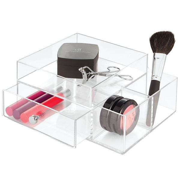 Idesign Drawers W/ Side Organizer Clear