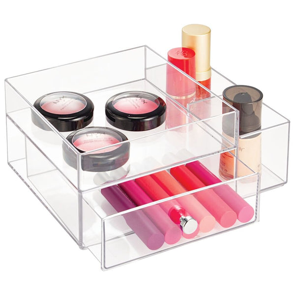 idesign Drawers w/ Side Organizer Clear
