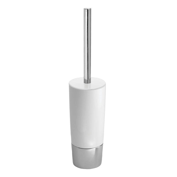 idesign iDesign Duetto Toilet Brush in White and Chrome