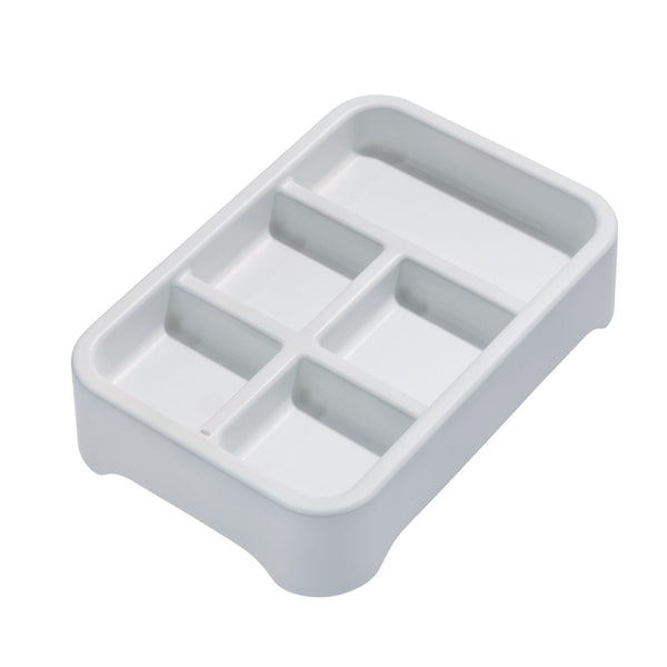 Idesign IDesign Eco BPA-Free Plastic 5-Compartment Organizer Insert Gray