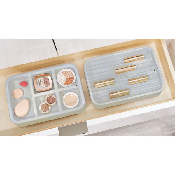 Idesign IDesign Eco BPA-Free Plastic 5-Compartment Organizer Insert Gray