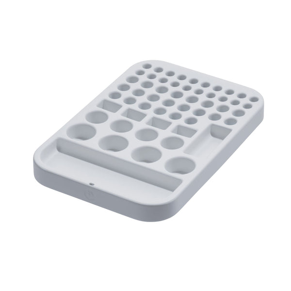 Idesign IDesign Eco BPA-Free Recycled Plastic Divided Battery Organizer Insert Gray