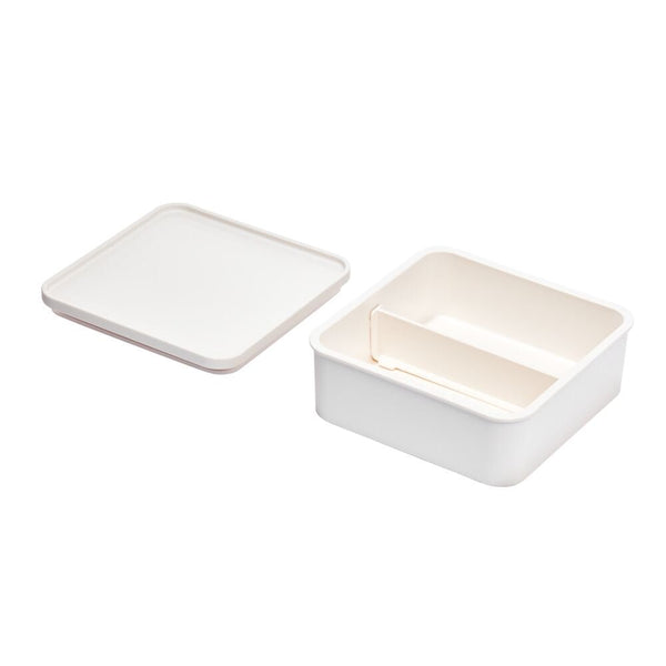 Idesign IDesign Eco Divided Food Storage Containers Made From Recycled Plastic With Lids In Coconut