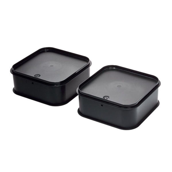 Idesign IDesign Eco Garage Bins With Lid Made From Recycled Plastic Set Of 2 Matte Black
