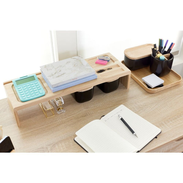Idesign Eco Office Wood Riser Natural