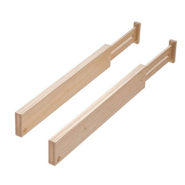 Idesign IDesign EcoWood Paulownia Expandable Drawer Divider Inserts (Set Of 2)
