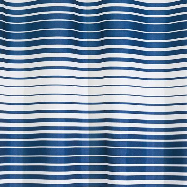 Idesign IDesign Enzo Shower Curtain 72" X 72" In Navy And White