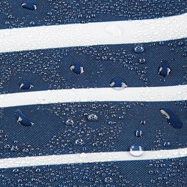 Idesign IDesign Enzo Shower Curtain 72" X 72" In Navy And White