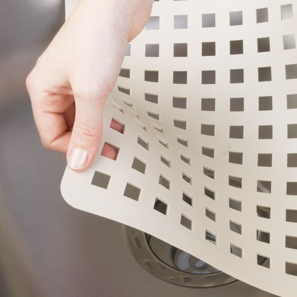 Idesign IDesign Euro Kitchen Sink Mat Taupe PVC 11 X 12.5-In