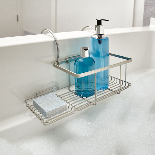 Idesign IDesign Everett Over Side Bathtub Caddy In Satin