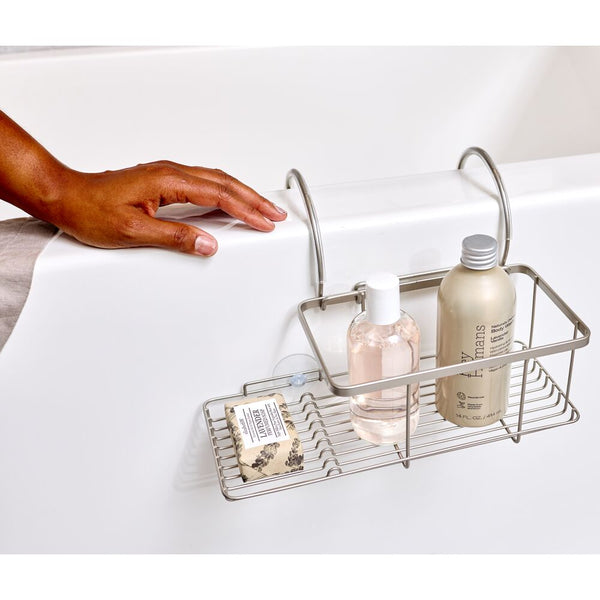 Idesign IDesign Everett Over Side Bathtub Caddy In Satin