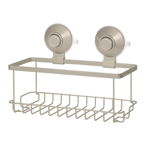 Idesign IDesign Everett Push Lock Shower Suction Basket In Satin