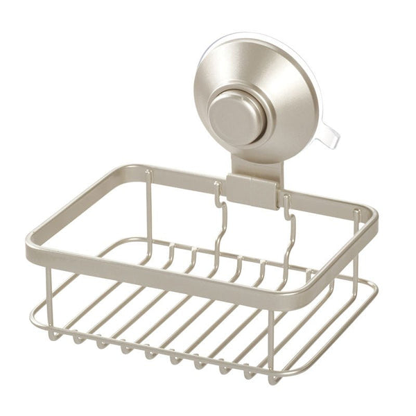 Idesign IDesign Everett Push Lock Shower Suction Soap Dish In Satin