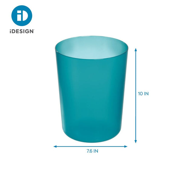 Idesign Finn Waste Can Teal