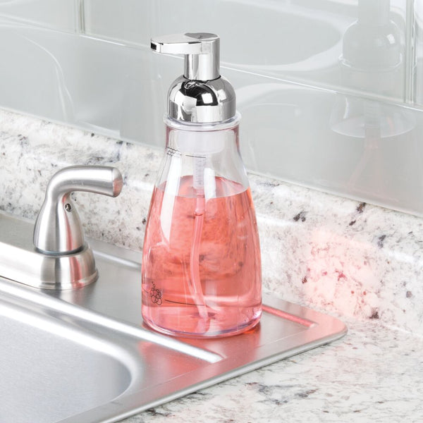Idesign Foaming Soap Pump Clear/Chrome