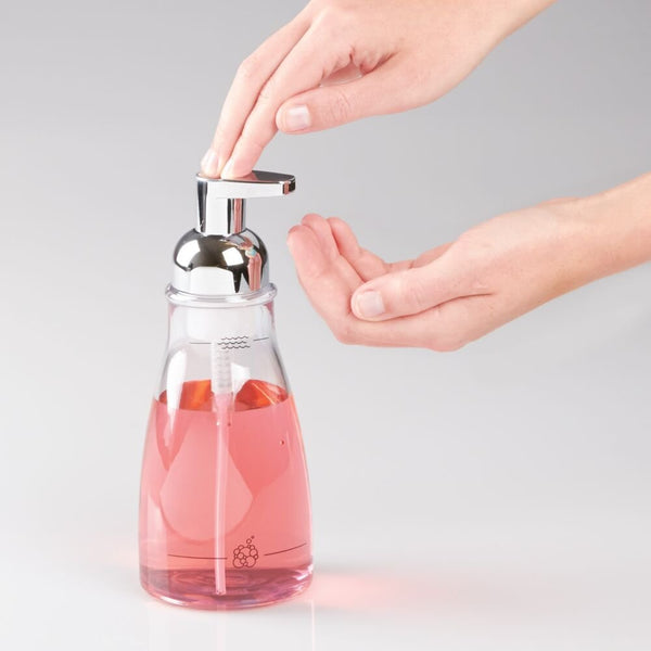 Idesign Foaming Soap Pump Clear/Chrome