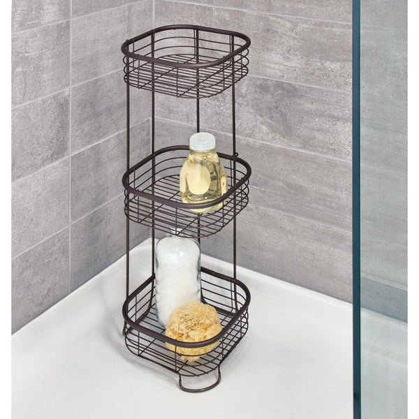 Idesign Forma 3 Tier Shower Shelf- Square Bronze