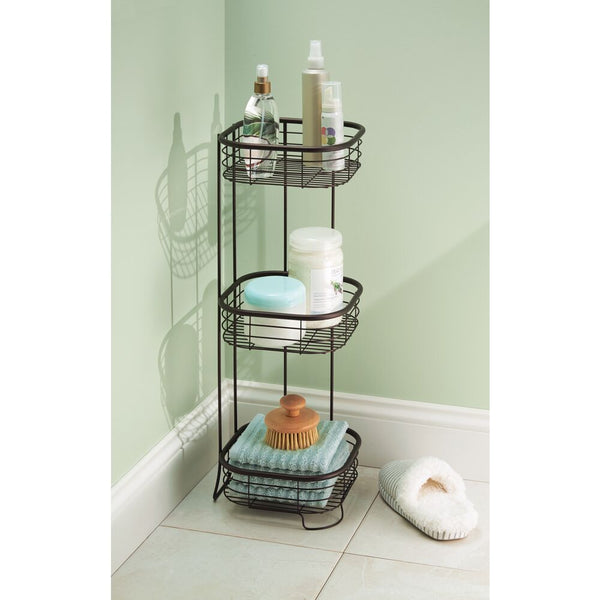 Idesign Forma 3 Tier Shower Shelf- Square Bronze